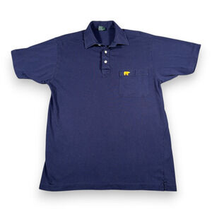 Vintage Jack Nicklaus Polo Shirt Adult SMALL Blue Golf Golden Bear Preppy 80s